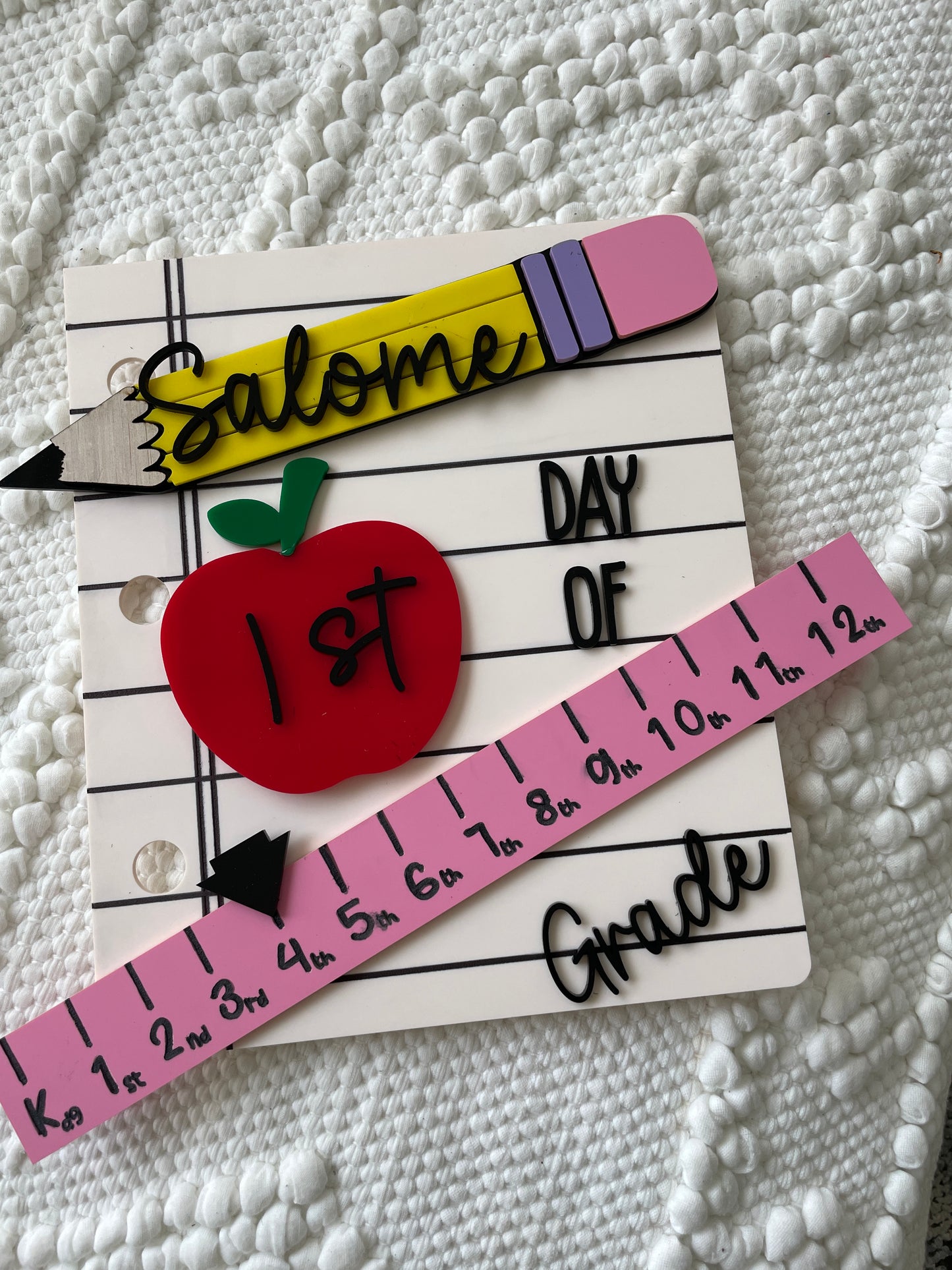 Customized First And Last Day School Sign,