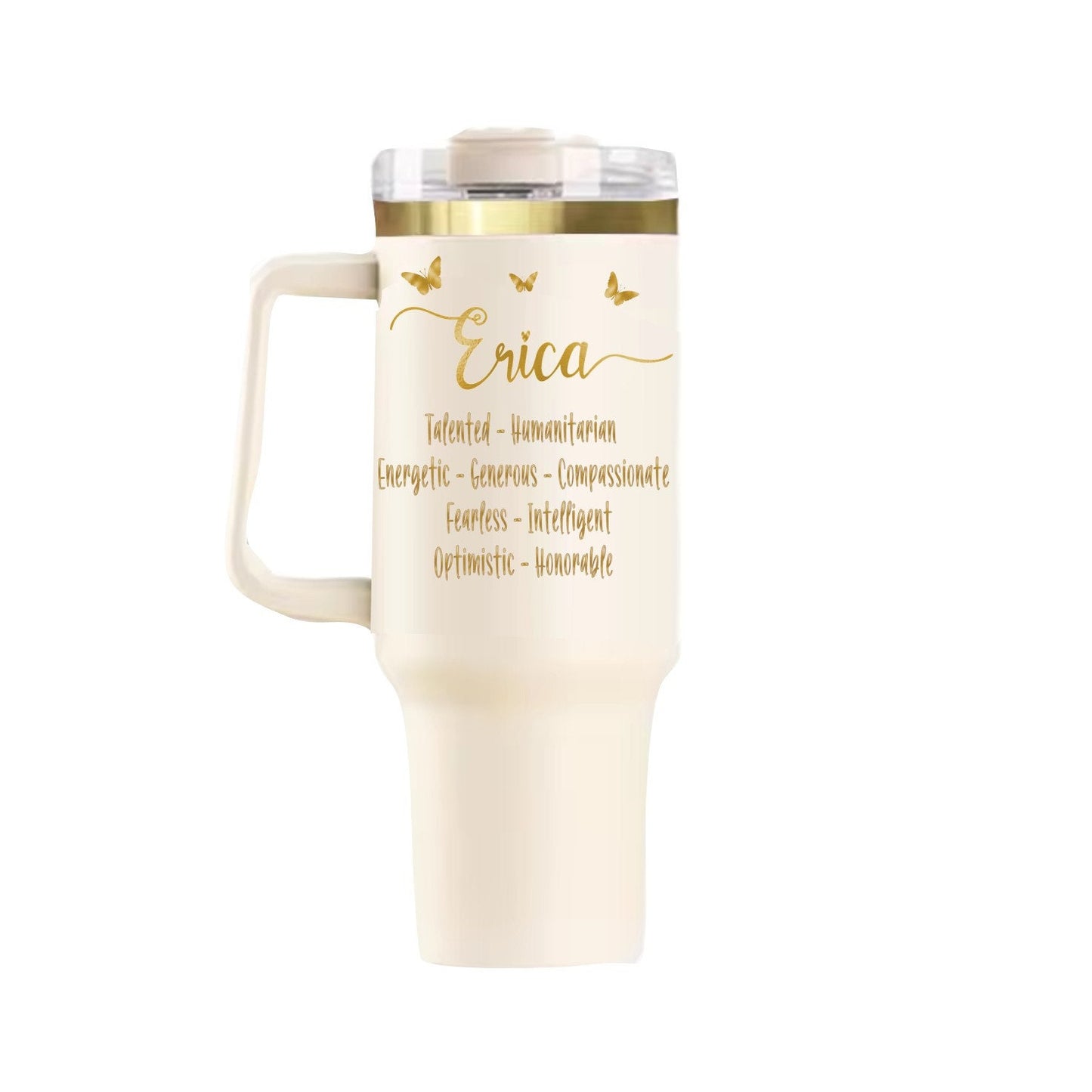 Personalized 40oz Mother's Day Tumbler - Custom Engraved Gift for Mom