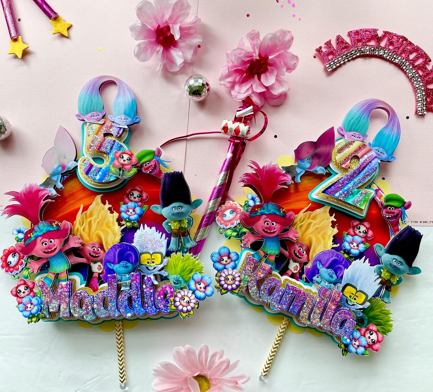 Trolls Cake Topper