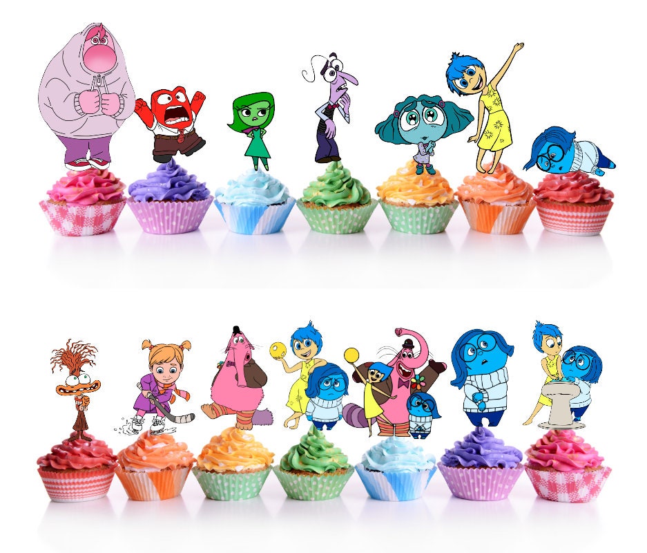 Inside Out 2 cake topper