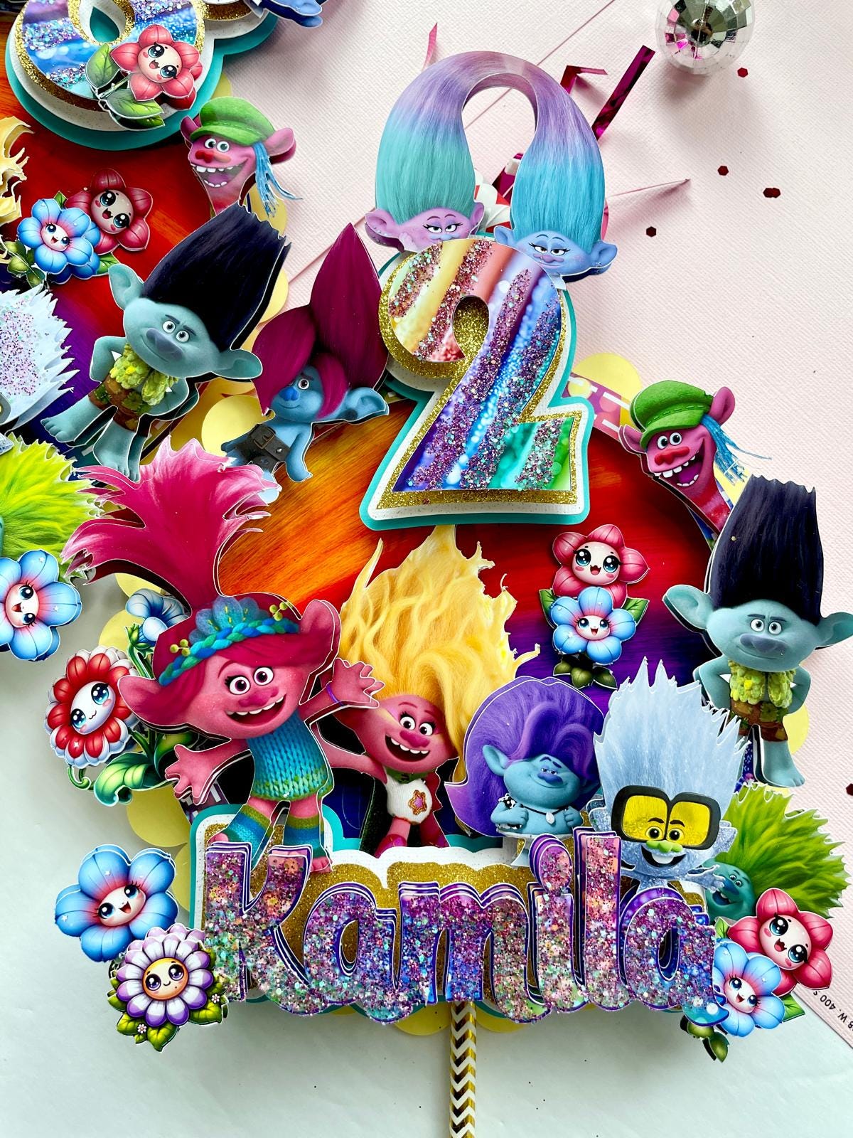 Trolls Cake Topper