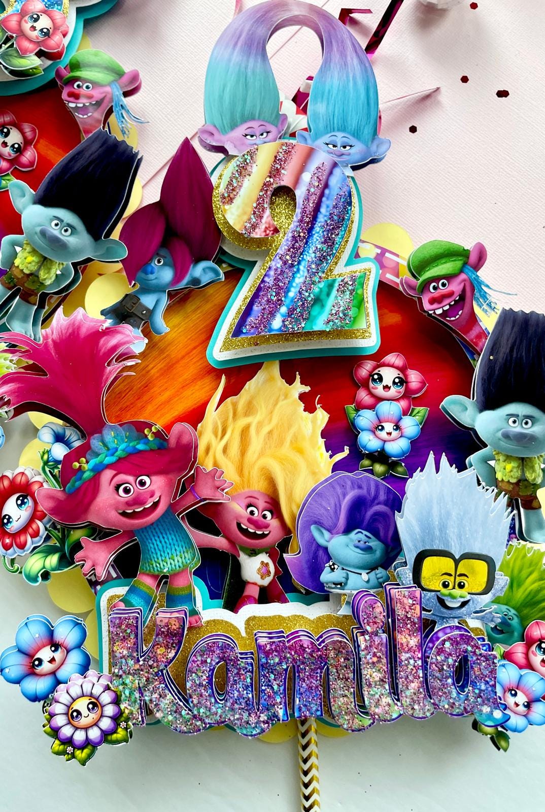 Trolls Cake Topper