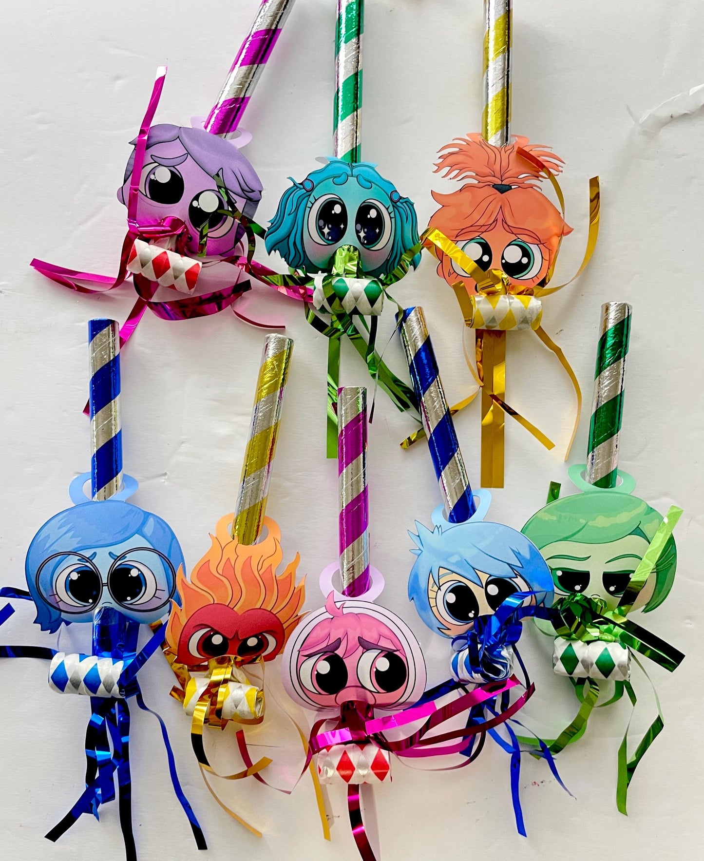 Inside out cake toper photo