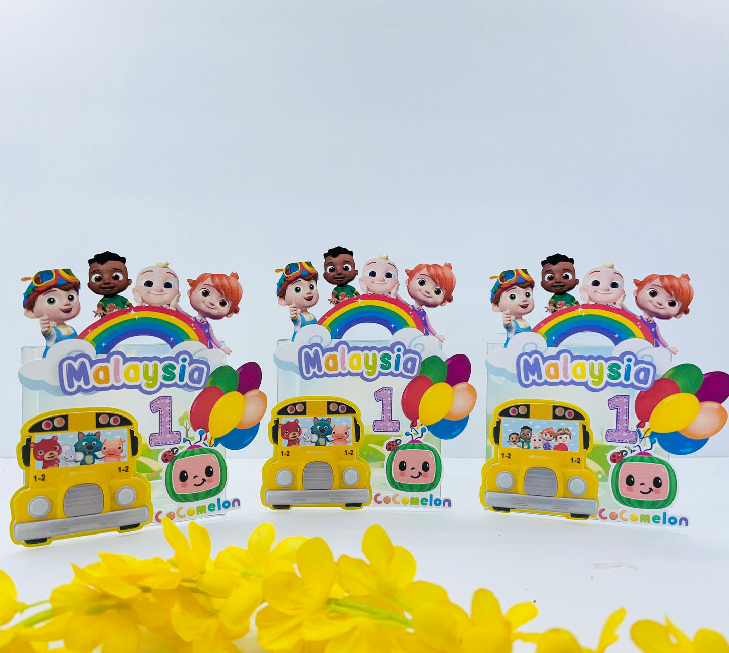 Cocomelon Clear Favor Boxes