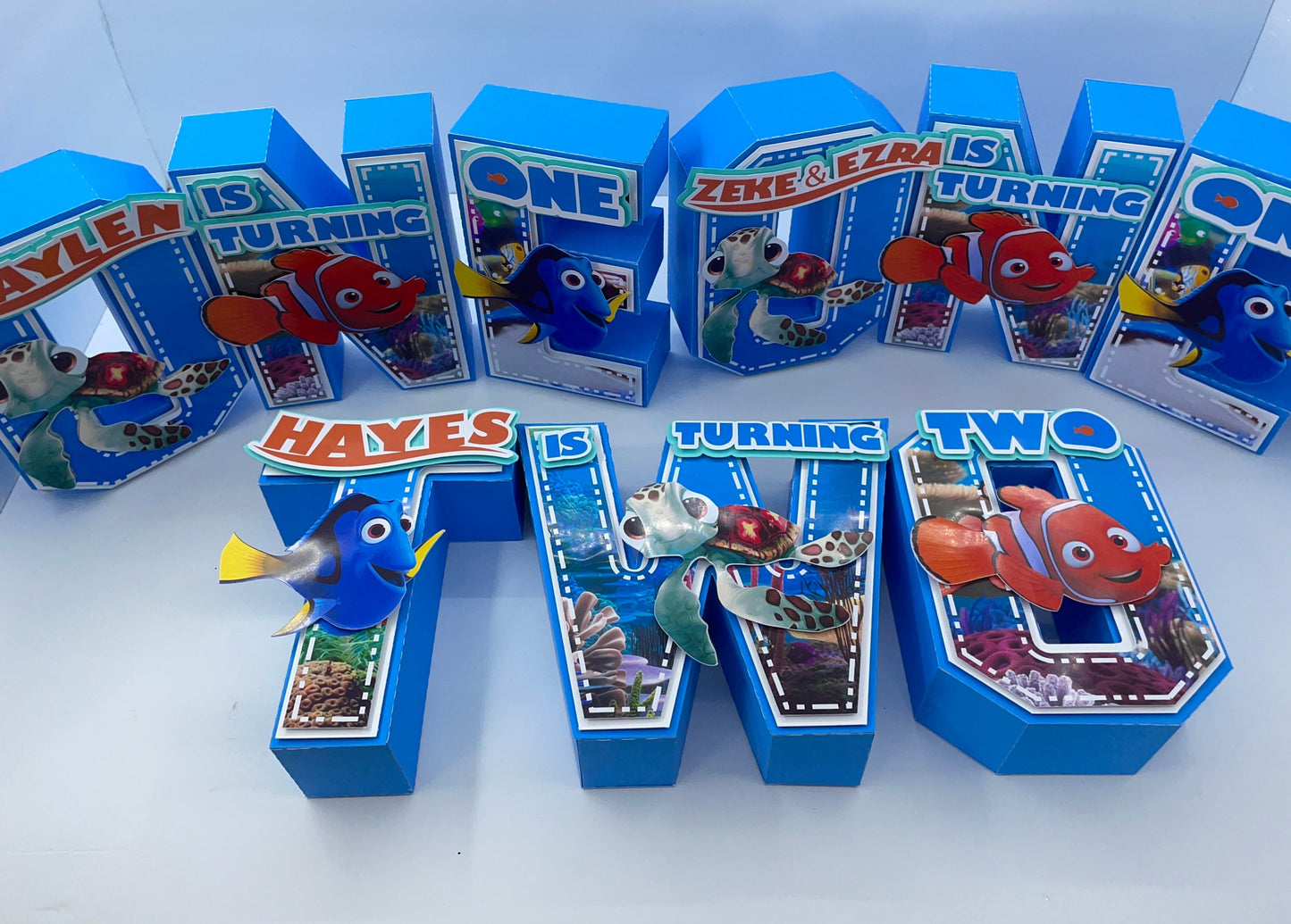 FINDING NEMO 3D Letters