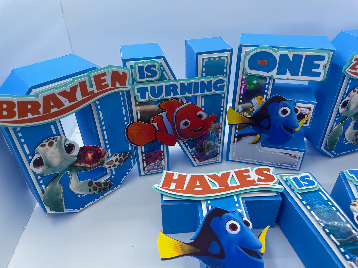 FINDING NEMO 3D Letters