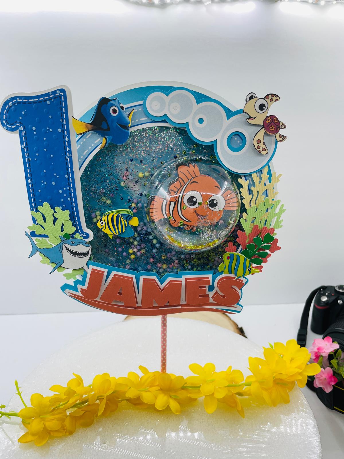 FINDING NEMO 3D Letters and cake topper