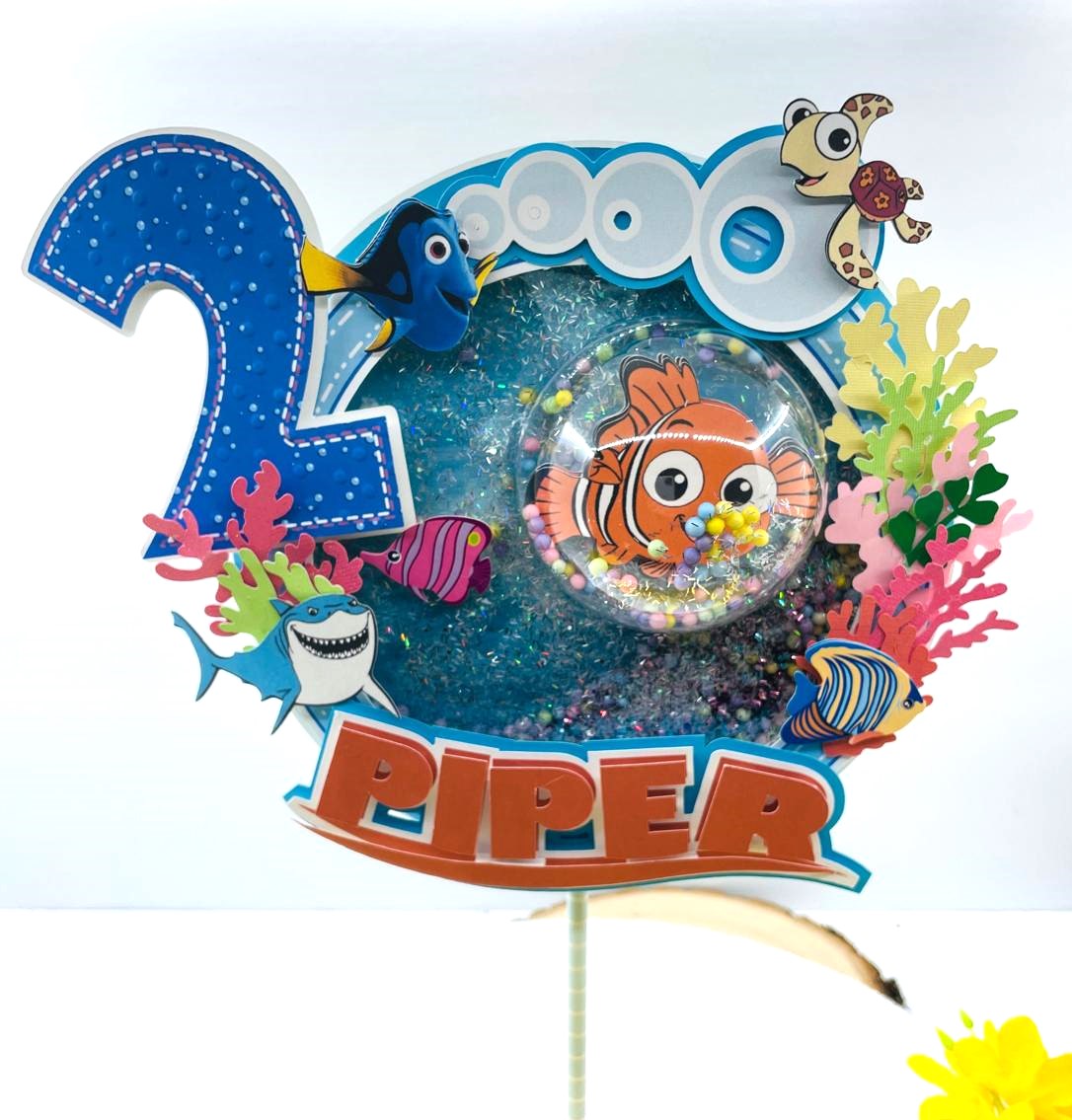 FINDING NEMO 3D Letters and cake topper