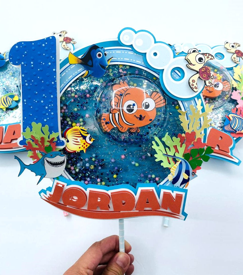 FINDING NEMO 3D Letters and cake topper