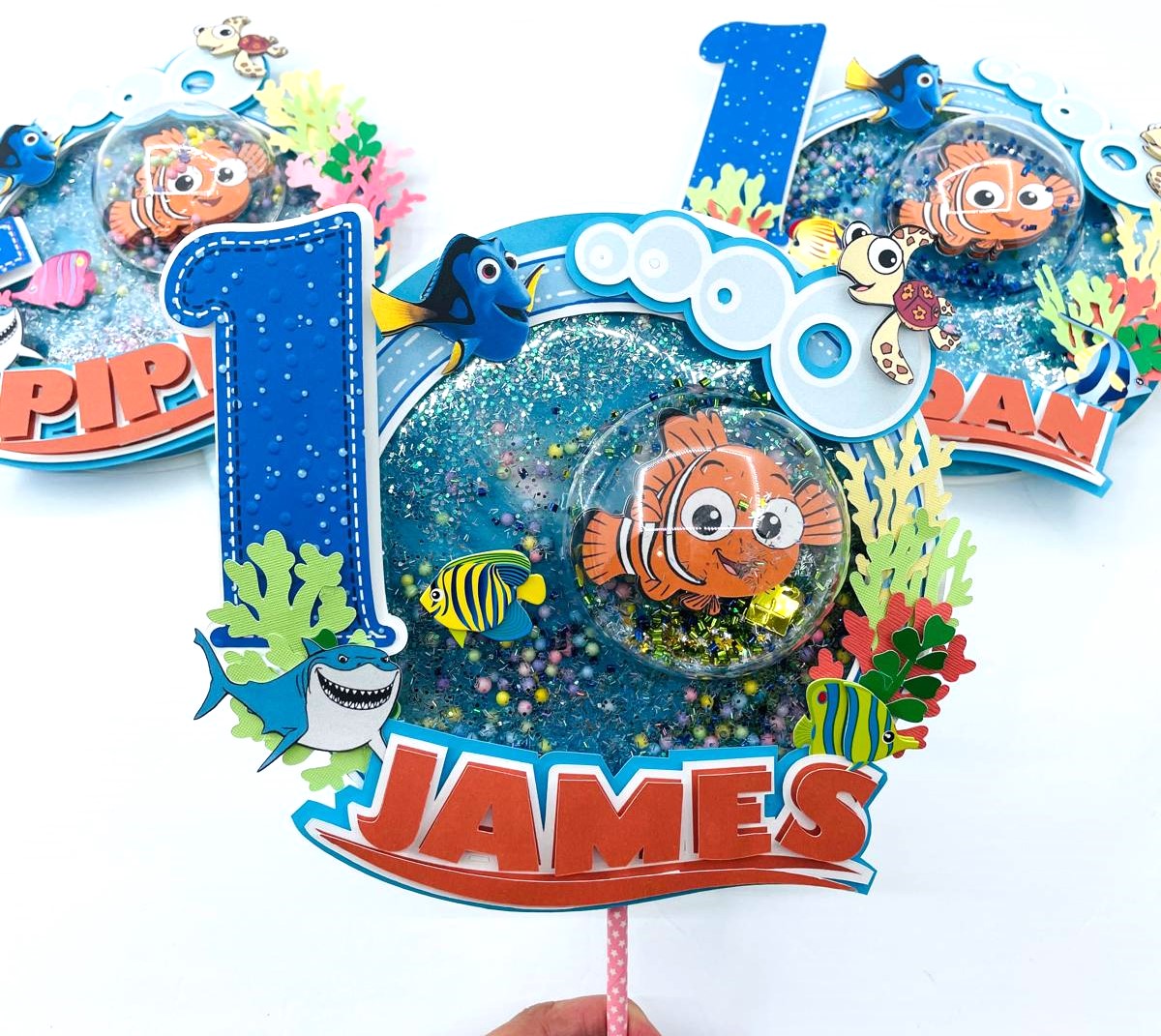 FINDING NEMO 3D Letters and cake topper