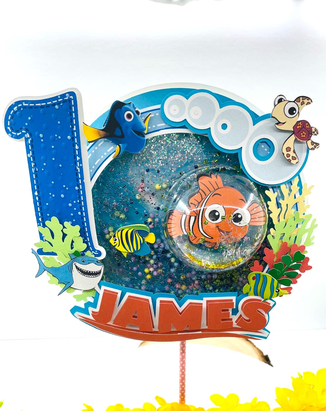 FINDING NEMO 3D Letters and cake topper