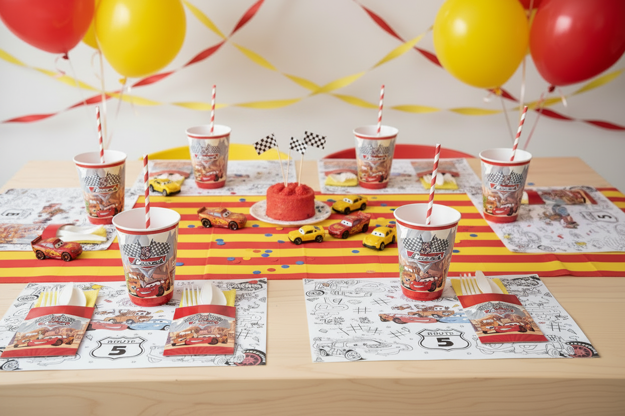 Disney Cars Party Table - Centro de Mesa