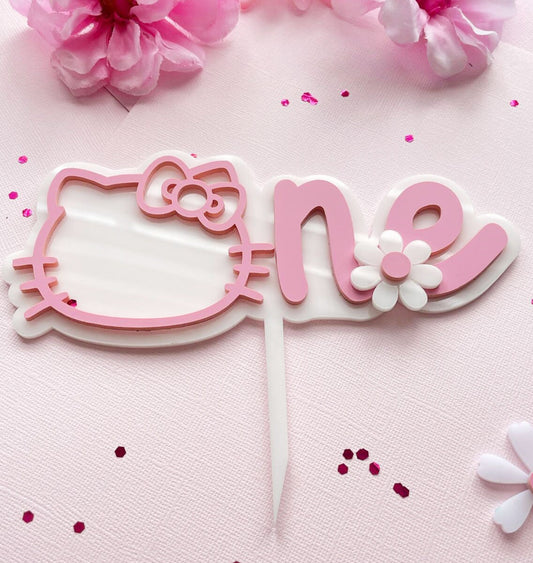 Hello Kitty cake topper