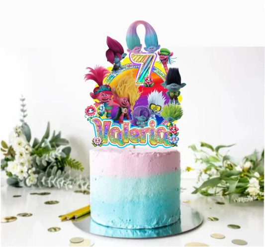 Trolls Cake Topper