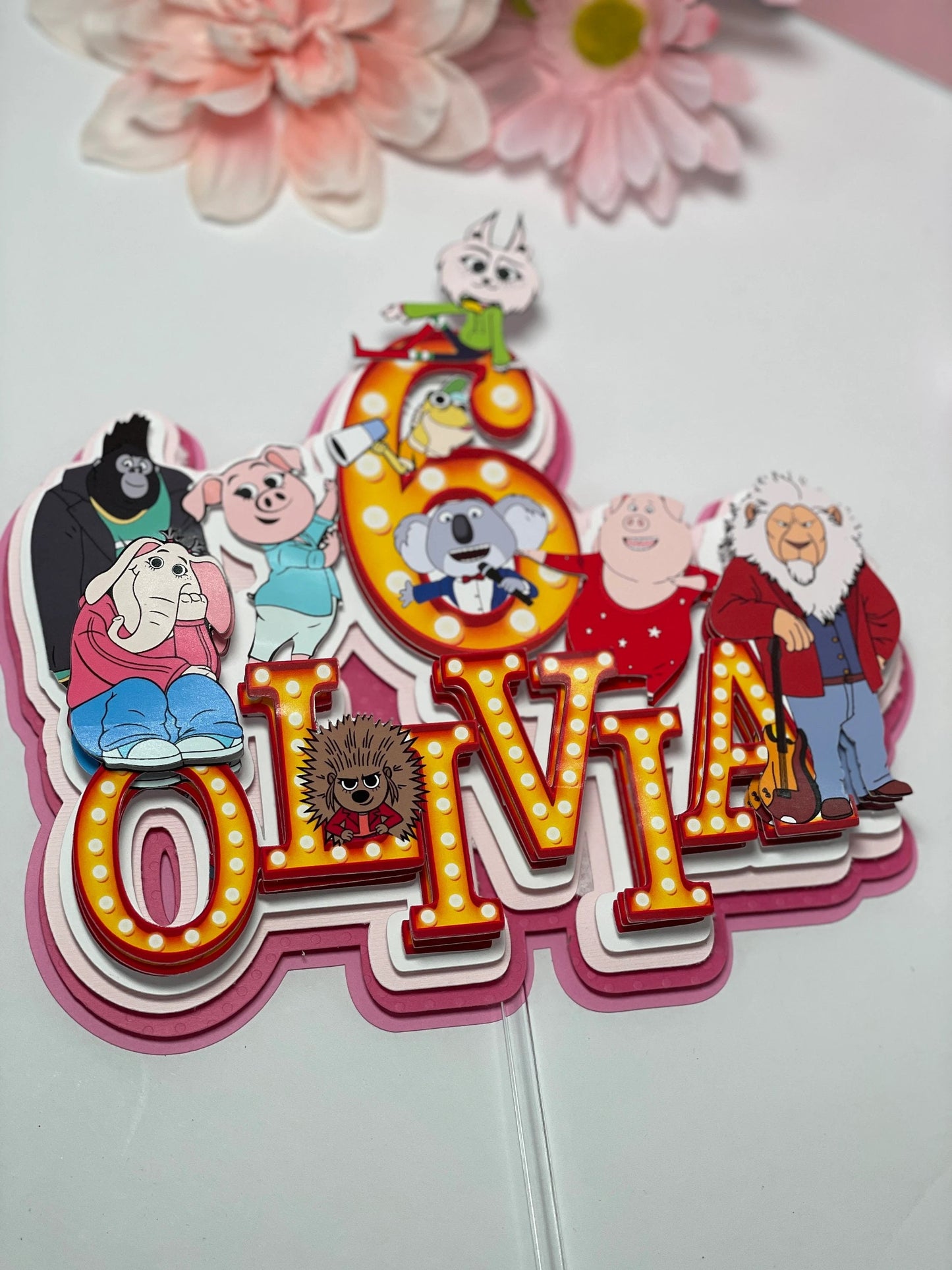 Sing movie Cake topper