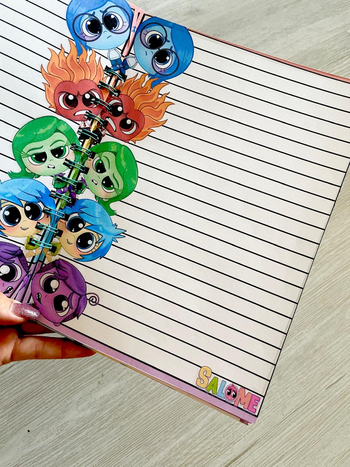 Baby cute kawaii inside out 2 notebook