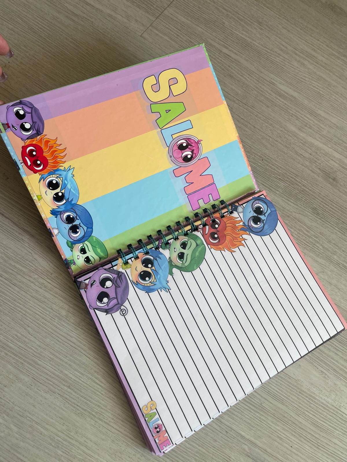 Baby cute kawaii inside out 2 notebook