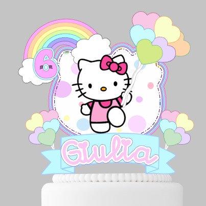 Hello Kitty cake topper