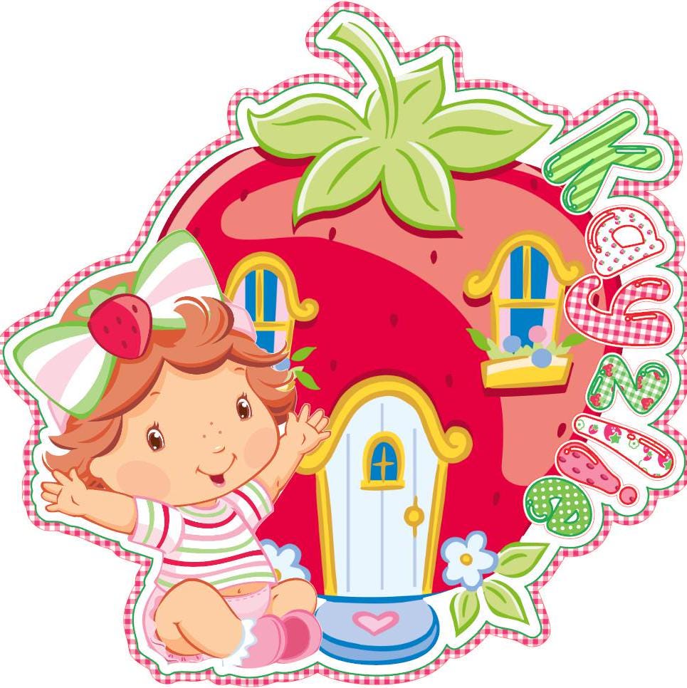 Strawberry Sticker 3x3 | Party Decoration & Birthday Set - Best party decoration set for birthdays & events.