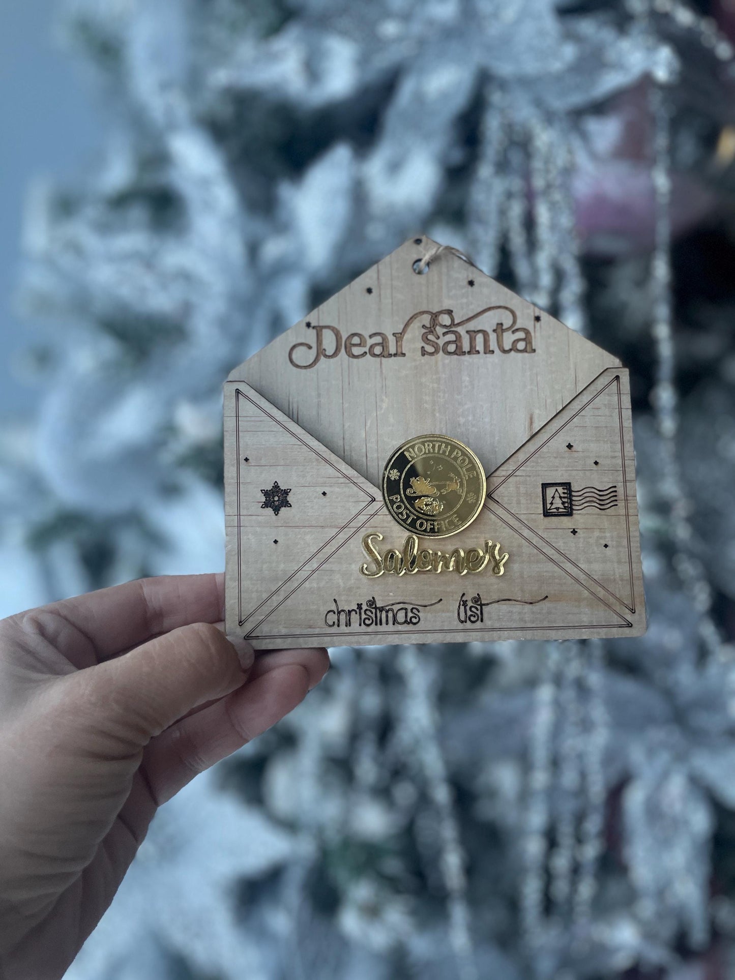 Dear Santa Envelope Ornament