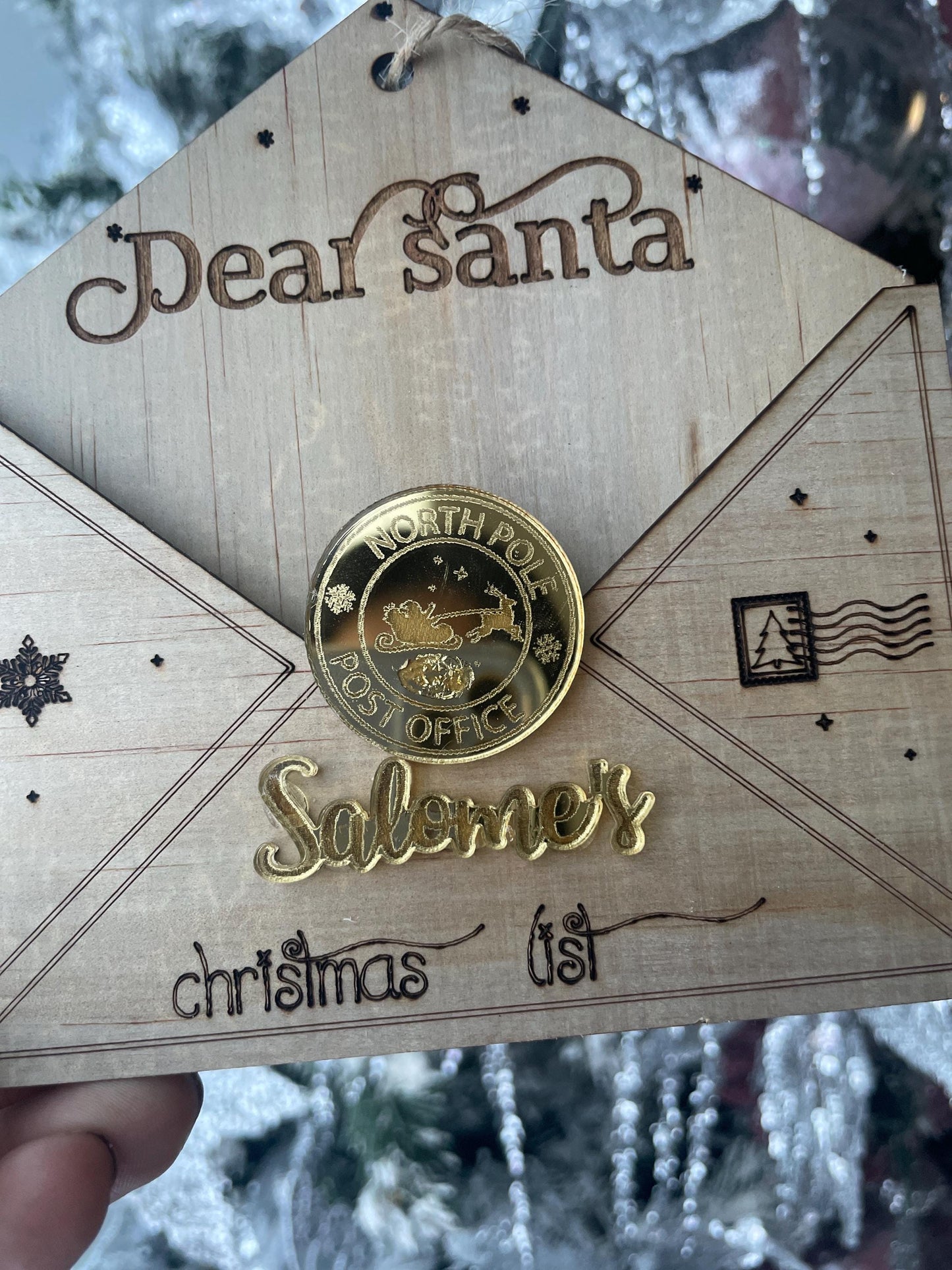 Dear Santa Envelope Ornament