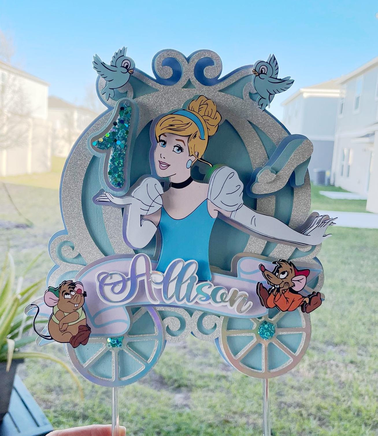 Cinderella Cake topper