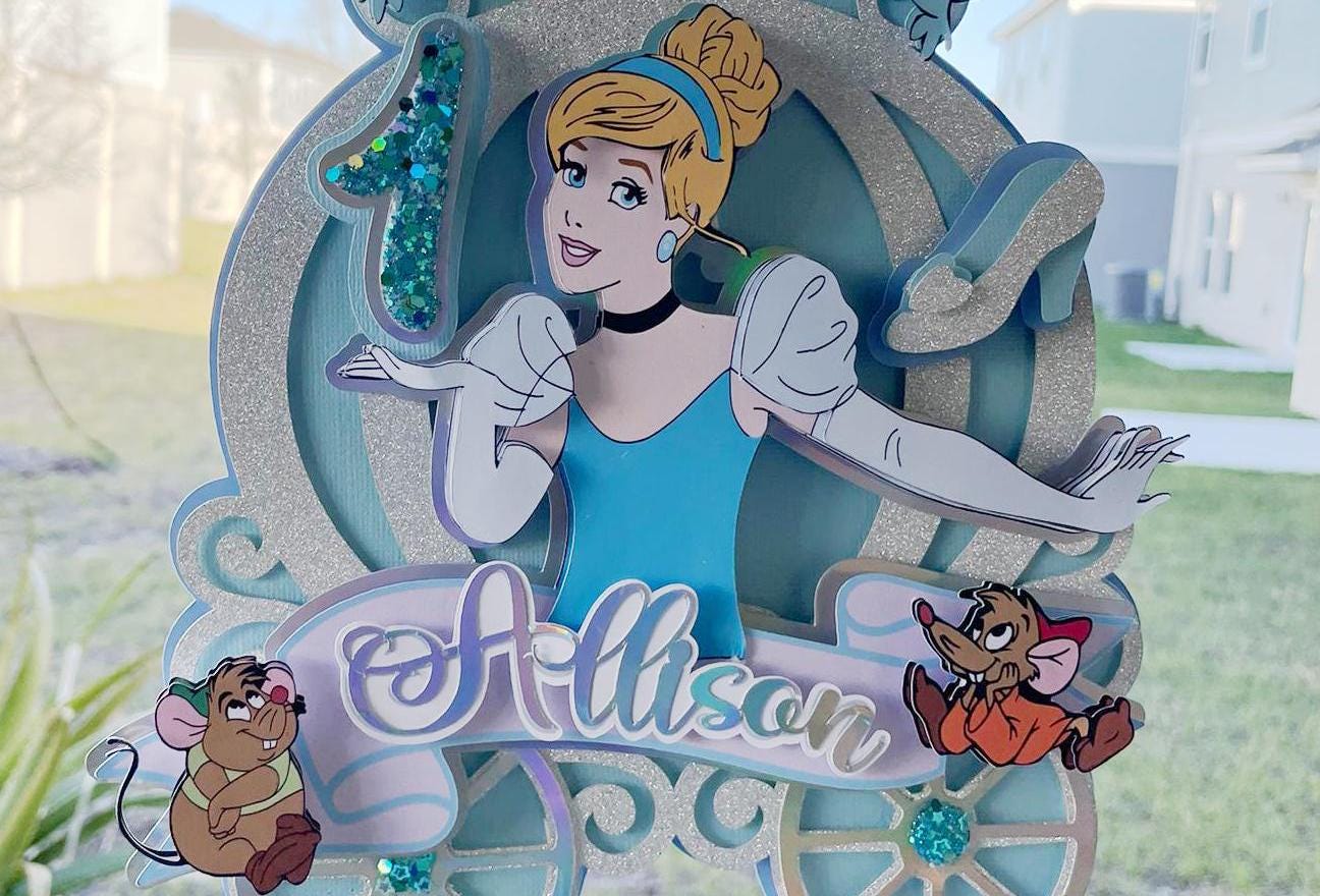 Cinderella Cake topper