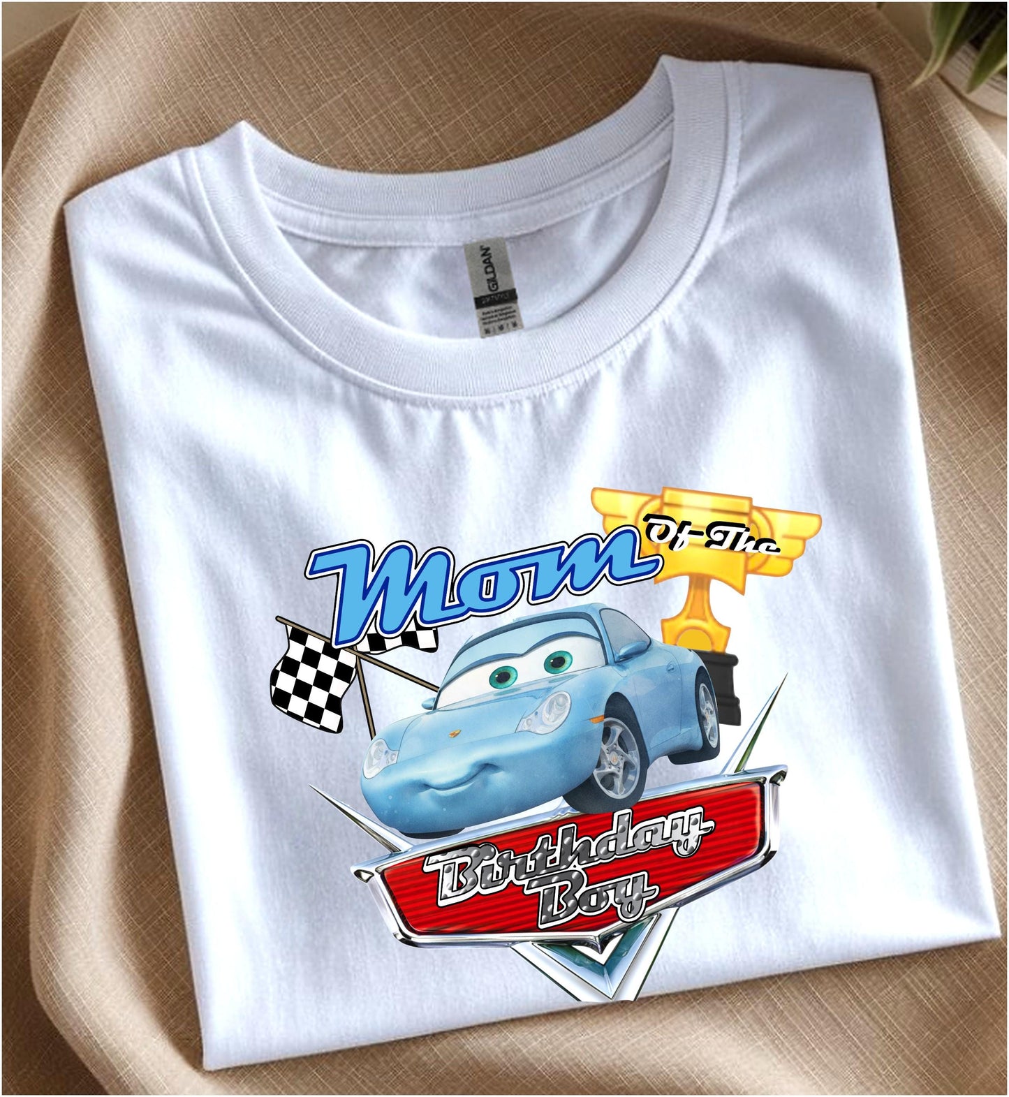 Lightning McQueen Personalized Birthday Shirt – Disney Cars Family Tee