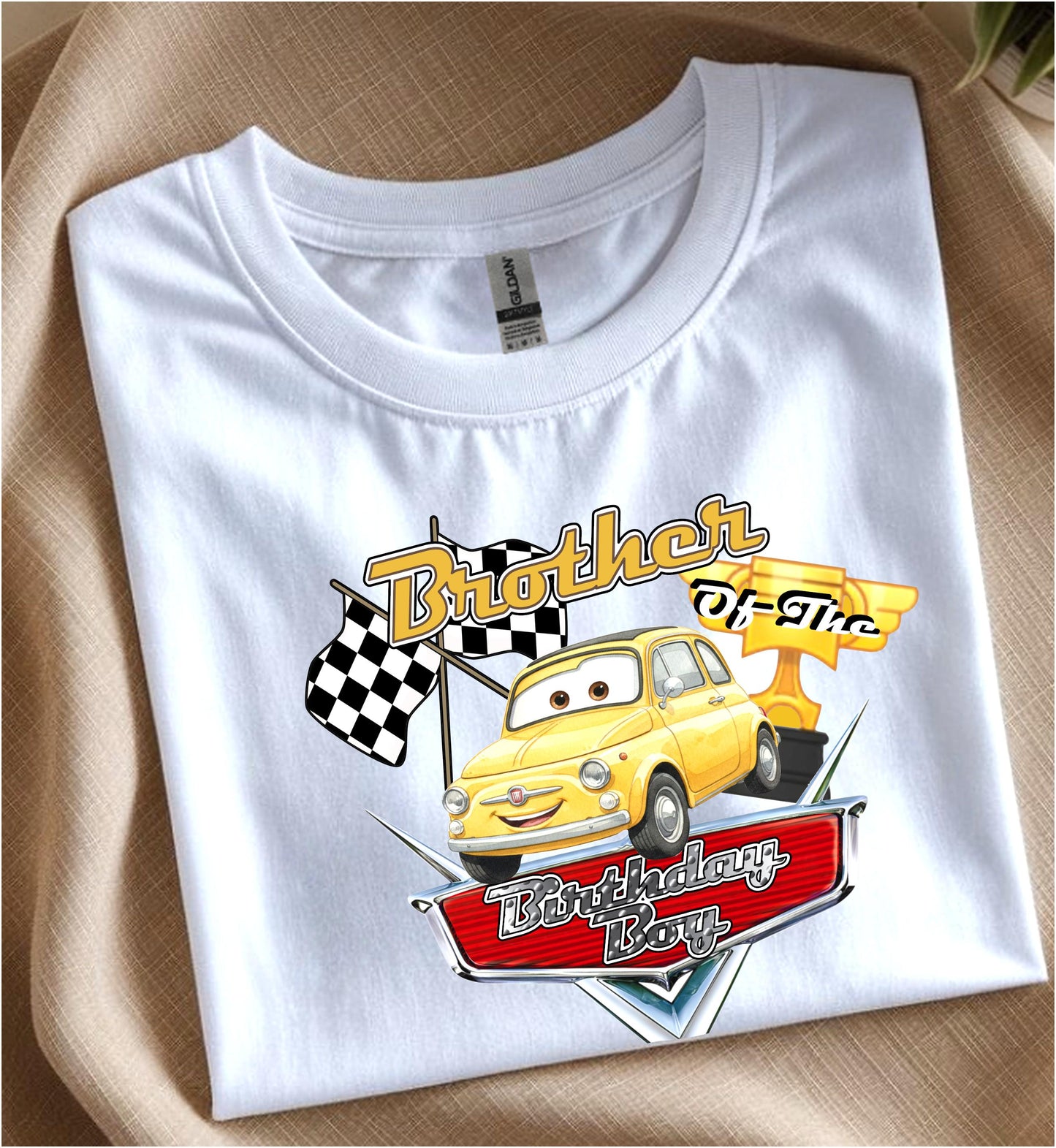 Lightning McQueen Personalized Birthday Shirt – Disney Cars Family Tee