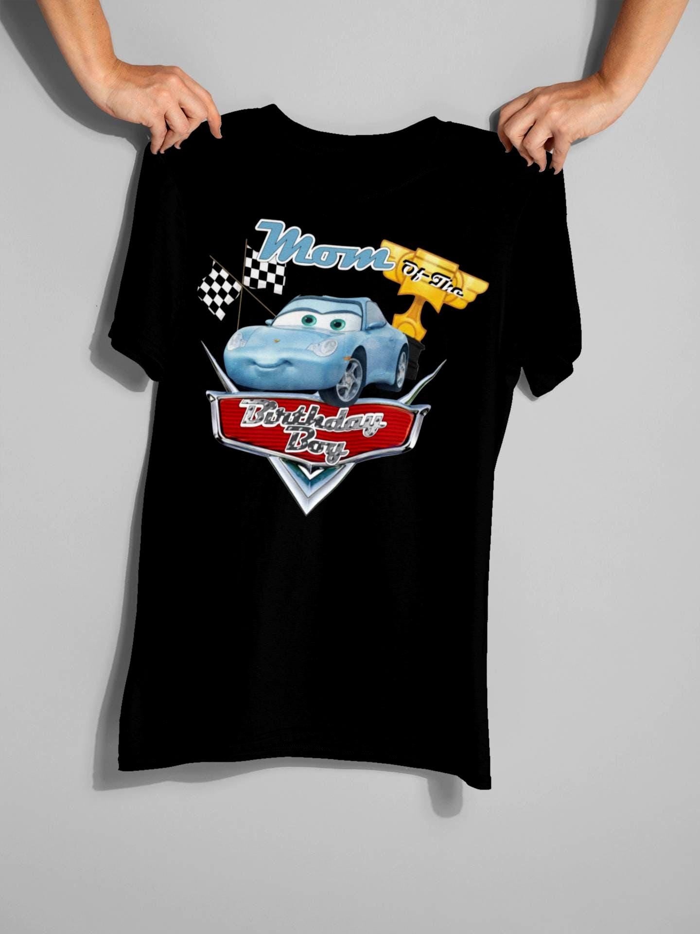 Lightning McQueen Personalized Birthday Shirt – Disney Cars Family Tee