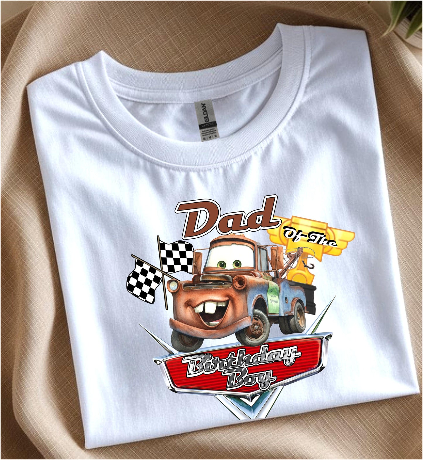 Lightning McQueen Personalized Birthday Shirt – Disney Cars Family Tee