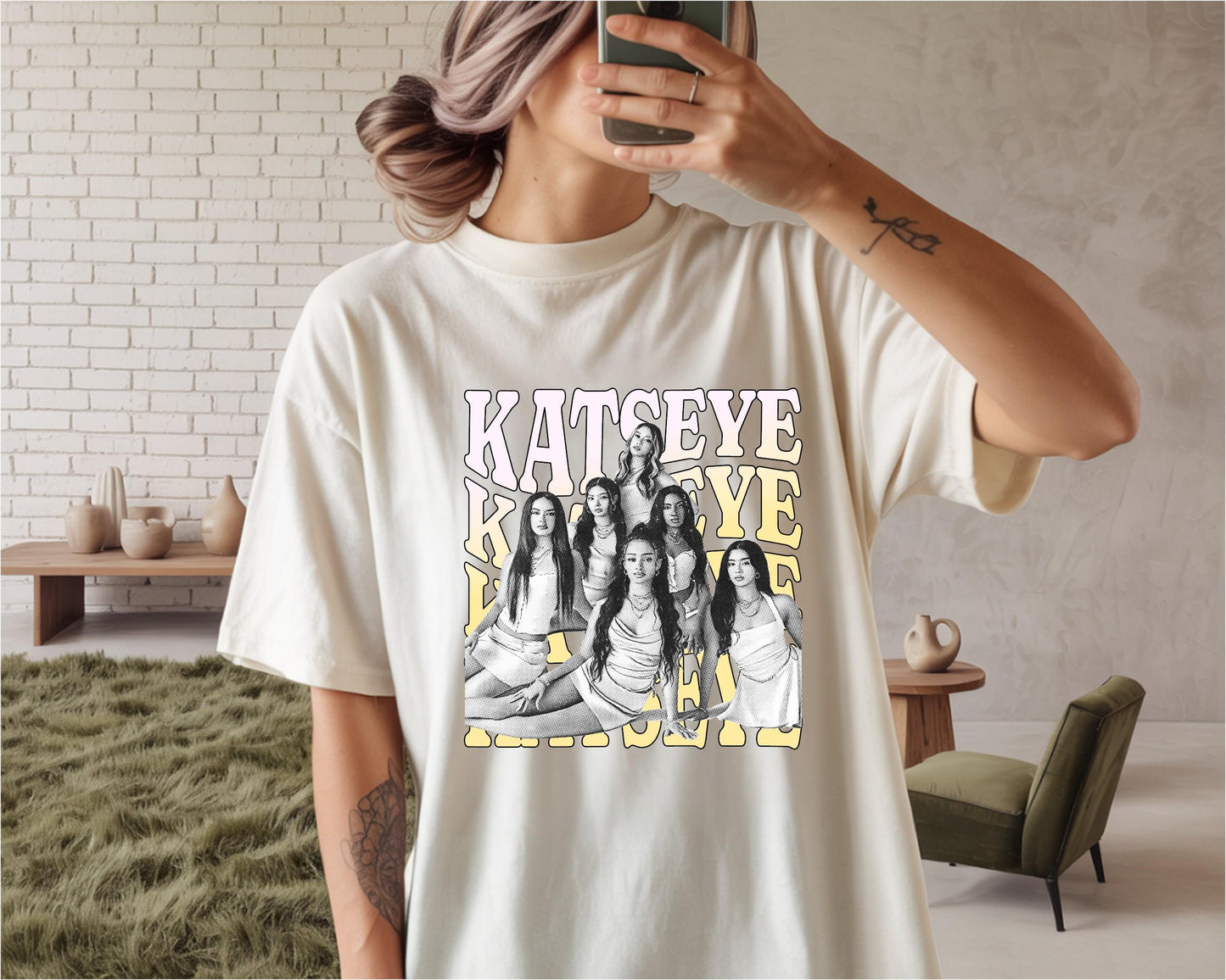 Katseye Shirt, Chaos Tee, Katseye Kpop t-shirt, Katseye Kpop Graphics Tee, Katseye Gnarly Sweatshirt, Eyekon Kpop Fan Merch